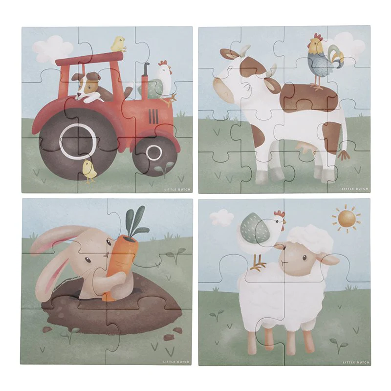 4 in 1 puzzel Little Farm – Image 5
