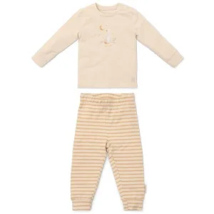 Tweedelige pyjama - Zand - Gestreept