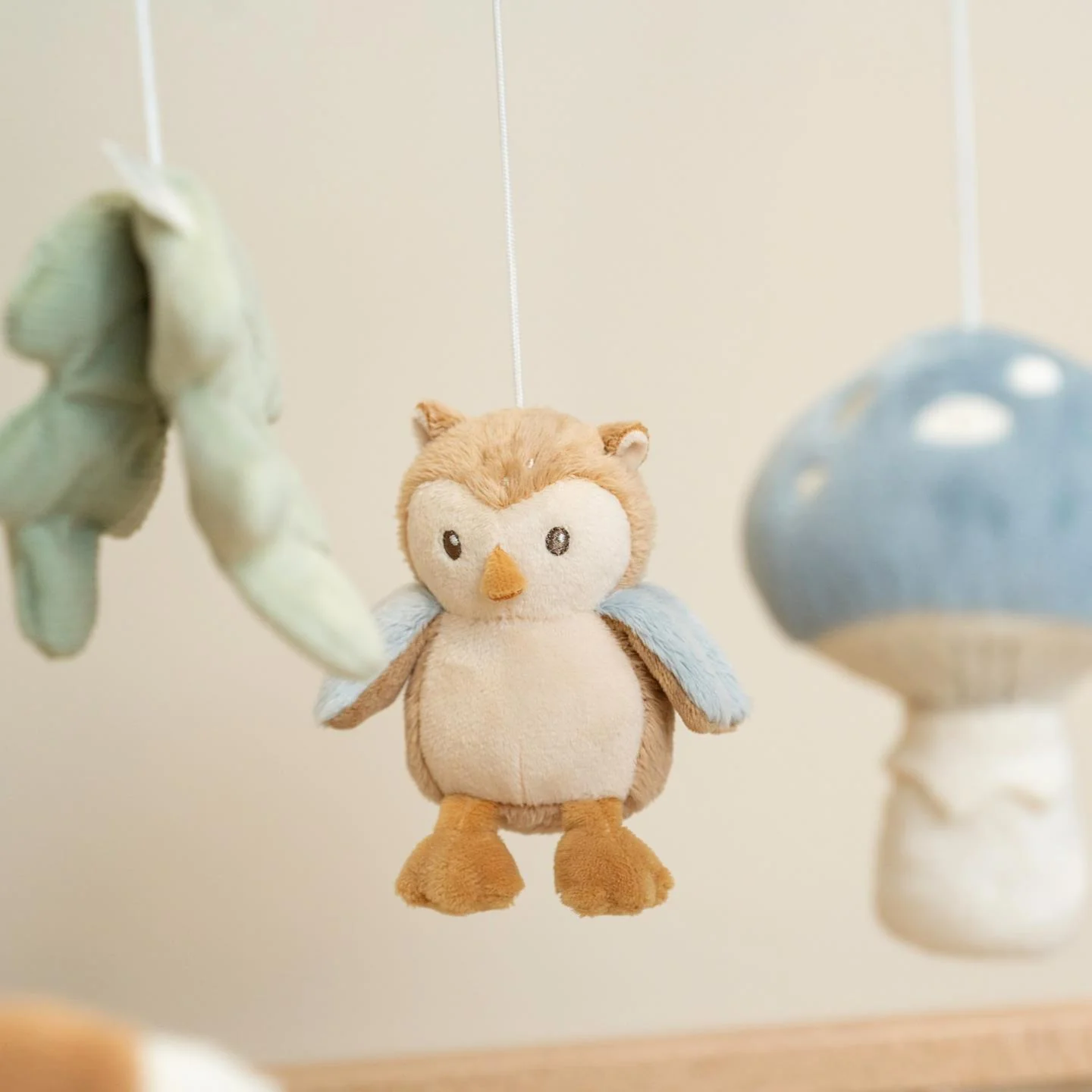 Houten Muziekmobiel - Blauw - Forest Friends – Image 4