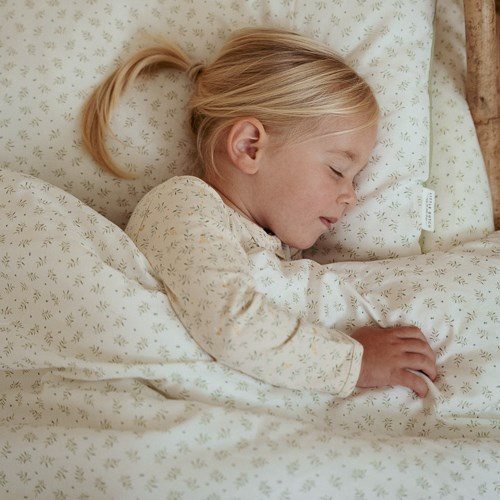 Eenpersoons dekbedovertrek - Groen - Essentials - Blueberry Leaves – Image 2