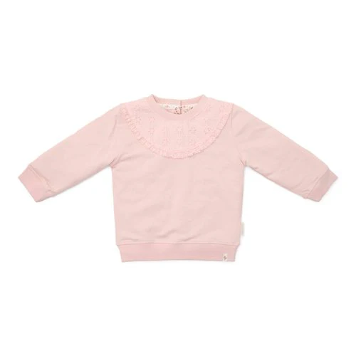 Sweater - Ruches - Lichtroze - Fairy Garden