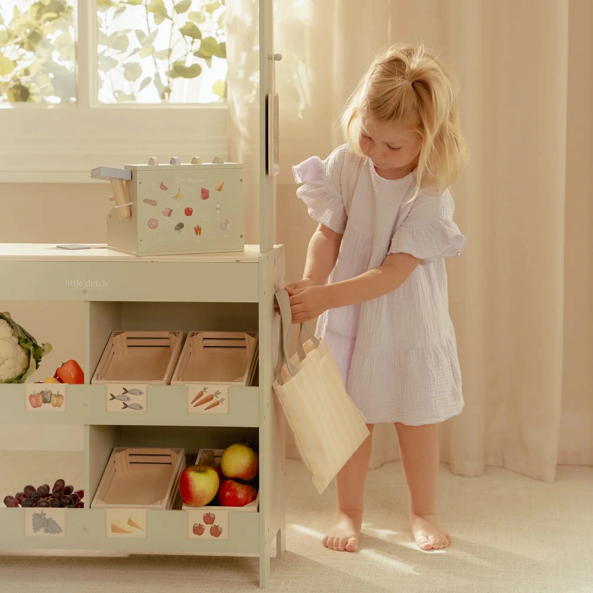 Houten marktkraam - Groen – Image 5