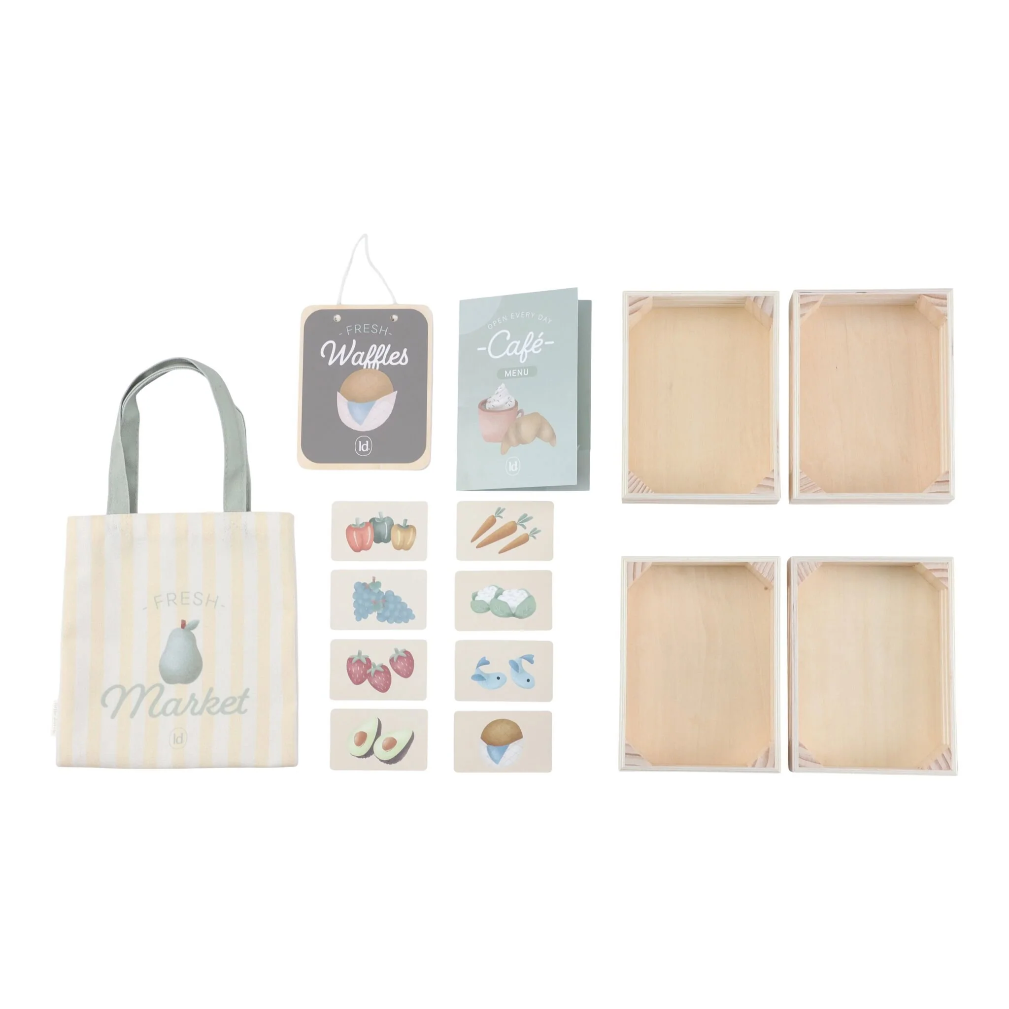 Houten marktkraam - Groen – Image 6