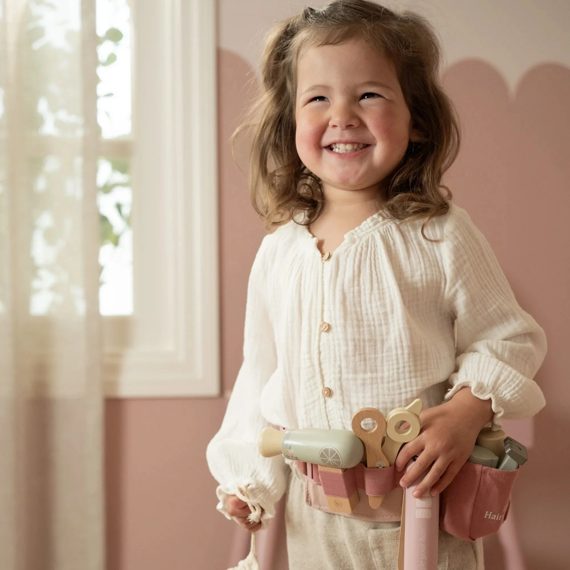 Houten kappersset – Roze – Essentials – Image 4