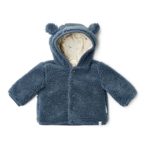 Teddy jasje – Blauw – Newborn Naturals