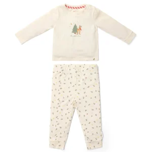 Tweedelige kerst pyjama – Beige
