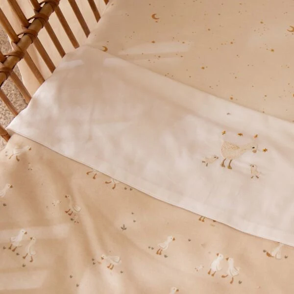 Ledikant deken - Beige - Little Goose - Moon & Stars – Image 5