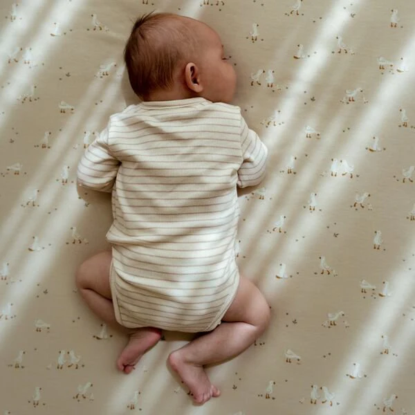 Ledikant deken - Beige - Little Goose - Moon & Stars – Image 2