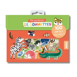 100 gommettes - Les animaux sauvages