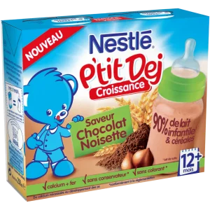 NESTLE P'tit Dej Saveur Chocolat Noisette