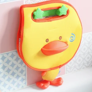 Canard de rangement pour le bain