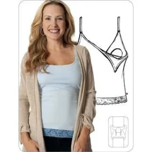 Top d'allaitement Glamourmom® motif dentelle avec soutien-gorge intégré - B2