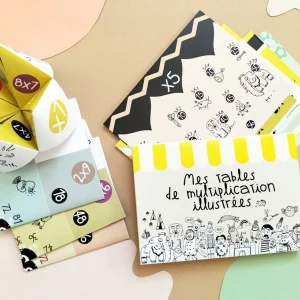 Coffret tables de multiplications illustrées