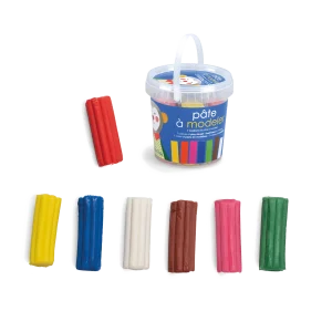 7 pâtes à modeler en seau - Les Popipop