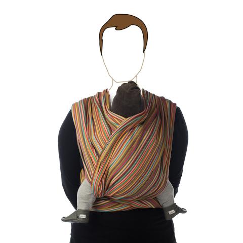 Écharpe de portage traditionnelle BB-Slen 560 cm – Image 9