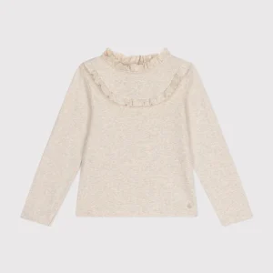 Tee-shirt manches longues en côte enfant