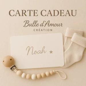 Carte Cadeau Coffret Naissance Personnalisé | Bulle d'amour