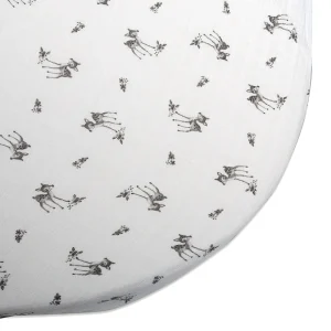 Drap Housse Fawn en coton pour lit Bébé LUGO 90