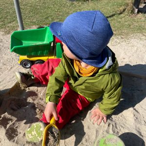 Casquette souple bleue
