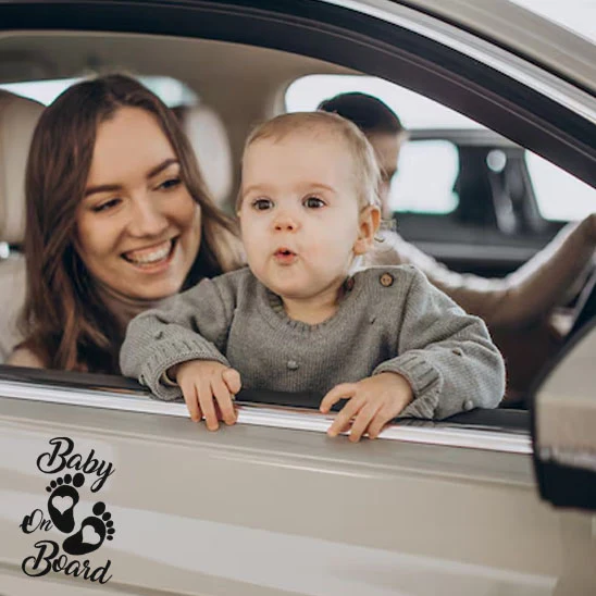 Autocollants d'avertissement de véhicule pour bébé – Image 4