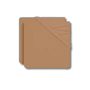 Drap-housse jersey - Biscuit (Lot de 2)