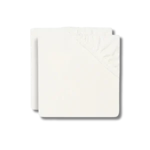 Drap-housse jersey - Ivoire (Lot de 2)