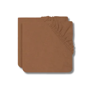 Housse matelas à langer en éponge - Caramel (Lot de 2)