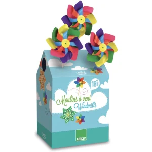 Moulin à vent multicolore