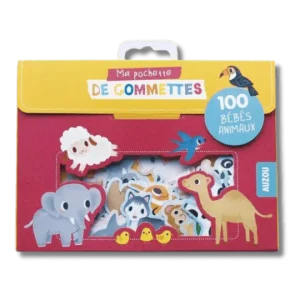 Ma pochette de 100 gommettes - Bébés animaux
