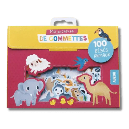 Ma pochette de 100 gommettes - Bébés animaux