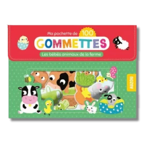 Ma pochette de 100 gommettes - Les bébés animaux de la ferme