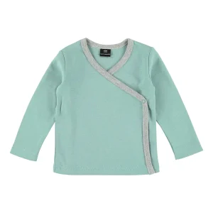 Cardigan croisé Interlock Celadon