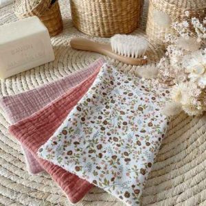 Maxi lingettes débarbouillettes lavables en éponge Oeko Tex
